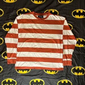 Pacsun Los Angeles Red Stripe Long-Sleeve T-Shirt